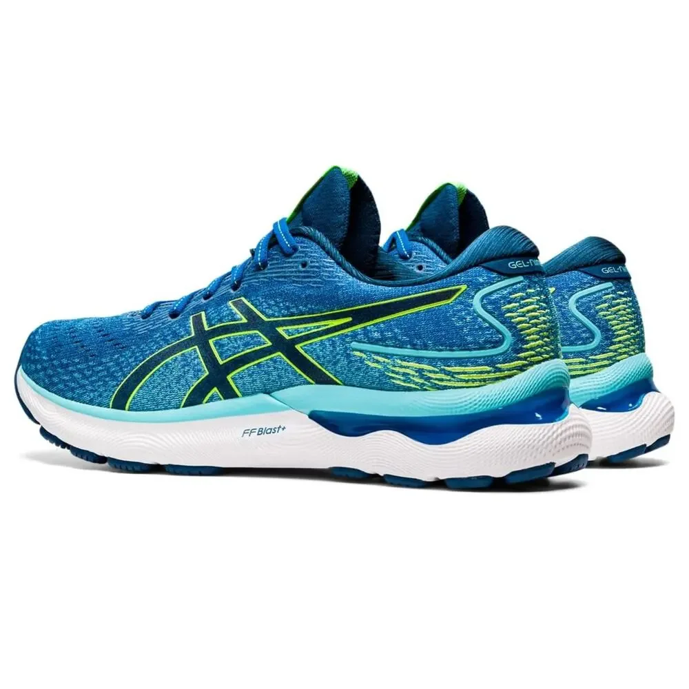 ASICS GEL-Nimbus 24 Men's Running Shoes Lake Drive/Hazard Green Size 8 US
